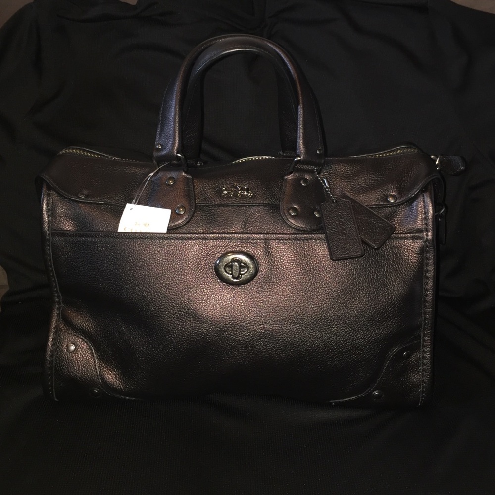 Coach Metallic Rhydr Satchel